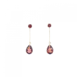 Bông tai Garnet K18YG 1.20CT - Hàng hiệu Chính hãng