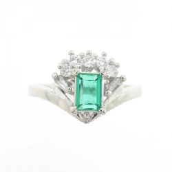 Nhẫn Emerald PT900 0.36CT - Hàng hiệu Authentic 853825