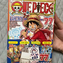 Truyện tranh One piece lucky 77 limited full obi & sticker 297414
