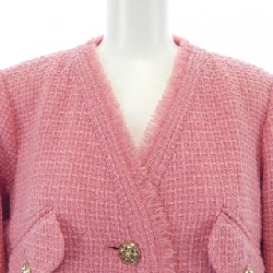 Jacket không cổ CHANEL P64572V41285 20A 633500