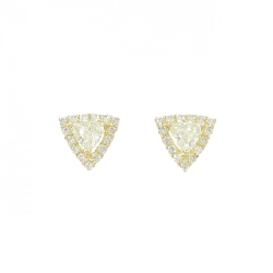 Bông tai kim cương K18YG 0.60CT - Hàng hiệu chính hãng