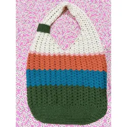 TÚI LEN MÓC TAY HOẠ TIẾT DỄ THƯƠNG - HANDMADE CROCHET BAG 763508
