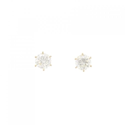 K18YG Bông tai Kim cương 0.763CT 0.743CT H SI2 Tốt - Hàng hiệu Chính hãng