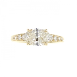 Nhẫn kim cương K18YG 1.012CT K VS2 cắt oval - Hàng hiệu chính hãng 874176