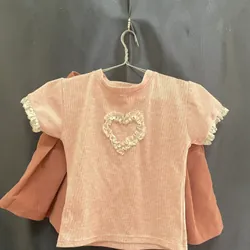 Chân váy và áo babytee hồng 728370