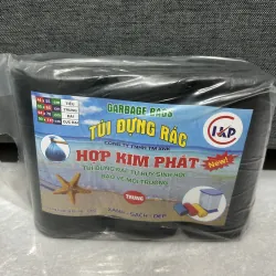 Túi rác đen tự hủy dày dai nặng đúng 1kg / 1 bịch 3 cuộn 933938