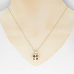 Dây chuyền đá màu 750YG/K18YG - Hàng hiệu Authentic 860118