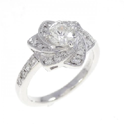 Nhẫn kim cương K18WG 0.519CT I VVS1 cắt hình fancy - Hàng hiệu Authentic