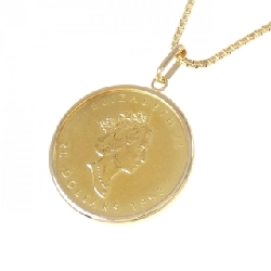 K18YG(枠)/K18YG Dây chuyền đồng xu - Hàng hiệu Authentic 865855