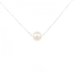 K18WG Dây chuyền ngọc trai Akoya 7.7mm - Hàng hiệu Chính hãng