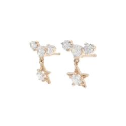 585PG Star Cubic Earrings - Hàng hiệu Authentic 866693