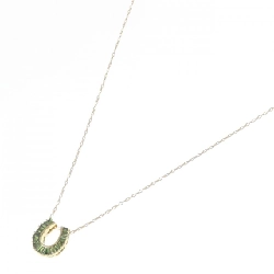 K18YG Mặt dây chuyền hình móng ngựa kim cương 0.32CT - Hàng hiệu Chính hãng 858017