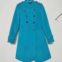 Áo dạ hãng Nefertiti xanh size M mới mặc 1 lần