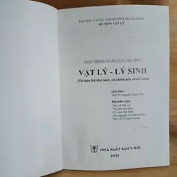 Giáo Trình Giảng Dạy Đại Học Vật Lý - Lý Sinh 562559