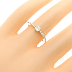 Nhẫn kim cương 750YG 0.17CT 670901
