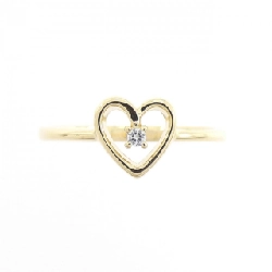 Nhẫn kim cương hình trái tim 18KTYG 666036