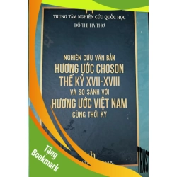 (TẶNG BOOKMARK) NGHIÊN CỨU HƯƠNG ƯỚC CHOSON SO SÁNH VỚI HƯƠNG ƯỚC VIỆT NAM - ĐỖ THỊ HÀ THƠ - 2021 - 751 trang - Bìa cứng RBK2308 LỊCH SỬ - CHÍNH TRỊ - TRIẾT HỌC