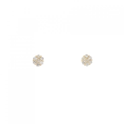 K18YG Hoa Tai Kim Cương 0.10CT - Hàng hiệu Chính hãng