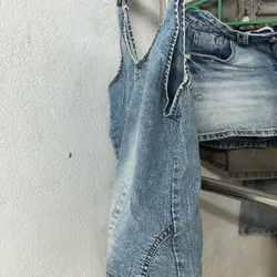 Áo dây hoạ tiết jean phong cách độc đáo 553319