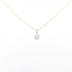 K18YG Solitaire Dây chuyền kim cương 0.05CT - Hàng hiệu Chính hãng