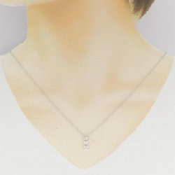 K18WG Dây chuyền kim cương ba viên - Hàng hiệu Authentic 862027