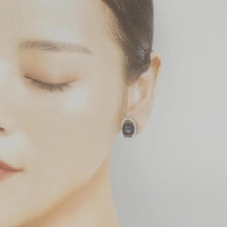 Bông tai ngọc trai đen K18WG 8.4mm - Hàng hiệu Chính hãng 872419