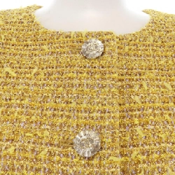 【Mã giảm giá】Áo khoác không cổ CHANEL 640076