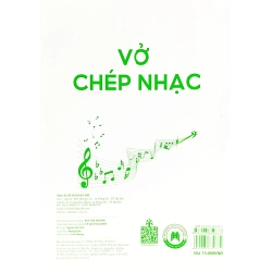 Vở Chép Nhạc - 36 Trang (Bìa Xanh Lá) - Minh Nhật 287704