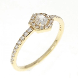 Nhẫn kim cương K18YG 0.16CT - Hàng hiệu Authentic