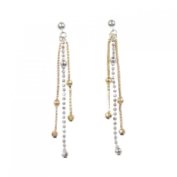 K18 Ba màu Bông tai - Hàng hiệu Chính hãng