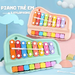 Đàn piano cho bé kết hợp xylophone, dạy bé nhận biết màu sắc và âm thanh