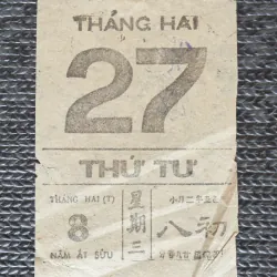 Tờ lịch rời Bloc xưa (Năm 1985) 370800