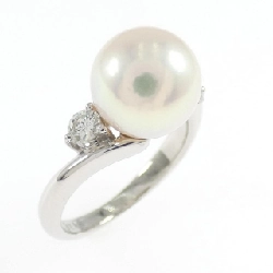 Nhẫn ngọc trai Akoya PT900 8.6mm - Hàng hiệu Authentic