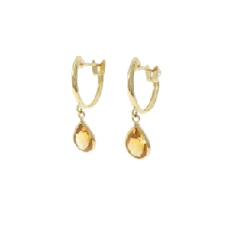 K18YG Citrine Bông tai - Hàng hiệu Chính hãng 866134