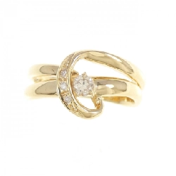 Nhẫn kim cương K18YG 0.12CT 670886