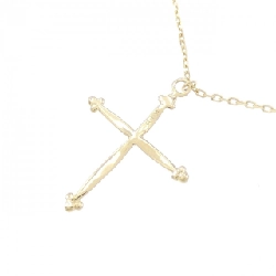 K18YG Dây chuyền hình chữ thập - Hàng hiệu Authentic 863137