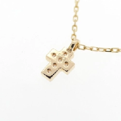 K18YG Dây chuyền kim cương chéo 0.03CT - Hàng hiệu Authentic 859449