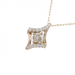 K18PG Dây chuyền kim cương 0.369CT - Hàng hiệu Chính hãng 858787