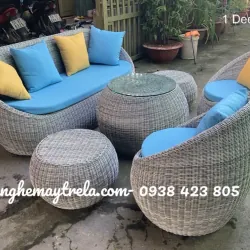 Sofa sò mây nhựa phòng khách 702758