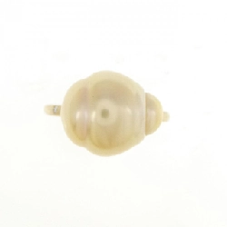 Nhẫn ngọc trai trắng K18YG - Hàng hiệu Authentic 855571