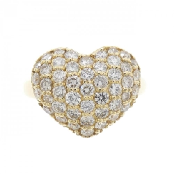 Nhẫn kim cương pavé hình trái tim K18YG 1.06CT - Hàng hiệu chính hãng 846752