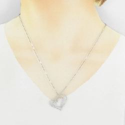 K14WG Dây chuyền kim cương hình trái tim 0.61CT - Hàng hiệu Chính hãng 860731