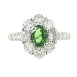 Nhẫn Garnet Xanh PT950 0.36CT 669681