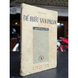 Để hiểu văn phạm - Nguyễn Hiến Lê