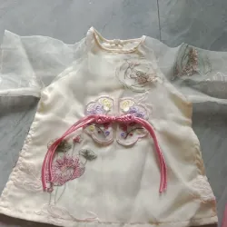 Bộ sẫm bé gái màu kem  1025210