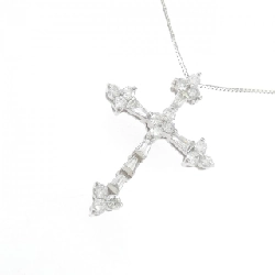 K18WG Dây chuyền kim cương hình chữ thập 1.00CT - Hàng hiệu Chính hãng 861339