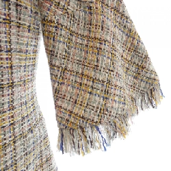 【Mã giảm giá】Áo khoác không cổ CHANEL 638168