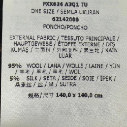 【Mã giảm giá】FENDI Cape 640942