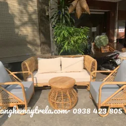 Sofa mây tự nhiên cho phòng khách 728297