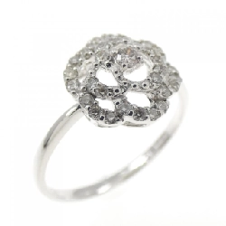 Nhẫn kim cương hoa K18WG 0.03CT - Hàng hiệu Authentic